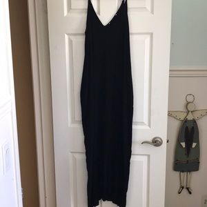 Black maxi dress
